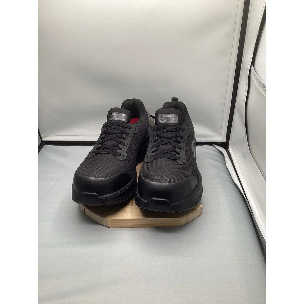 Skechers Works Shoes Alloy Toe Slip Resistant Air Cooled Arch Mens Size 10 Read
